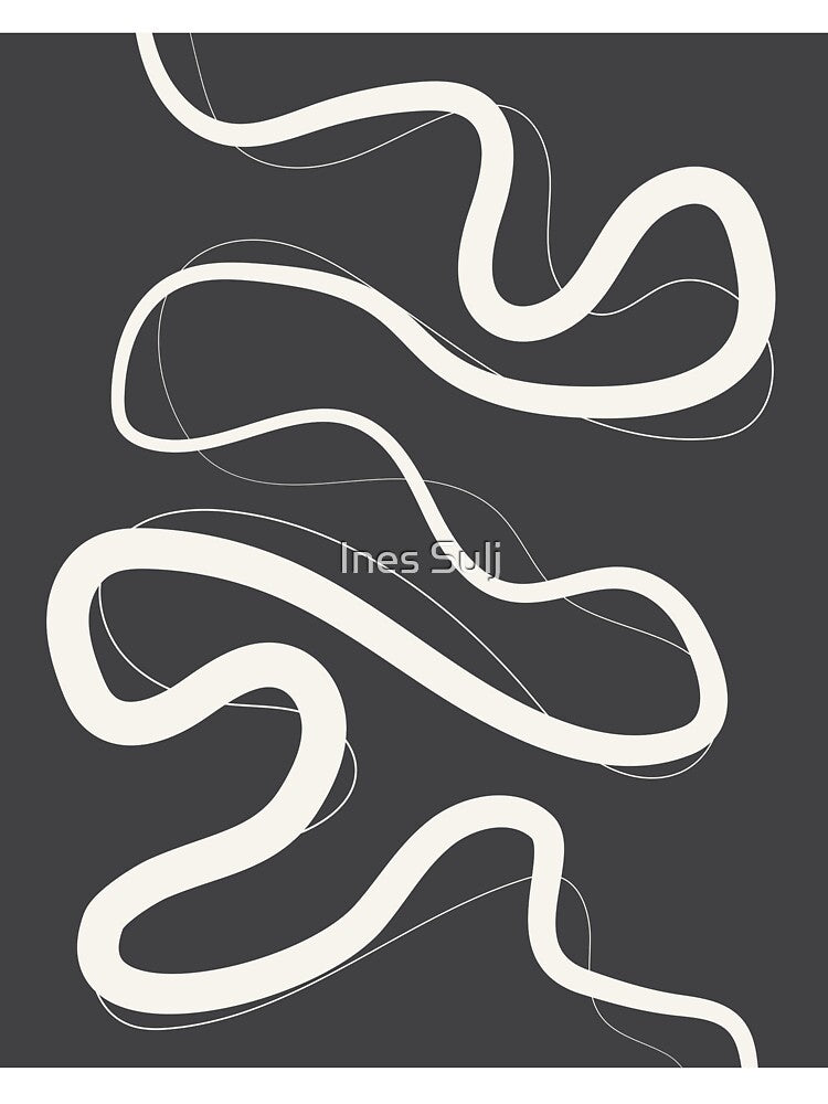 Minimalist Abstract Line Art 06-02 by PAPER MOON art & design