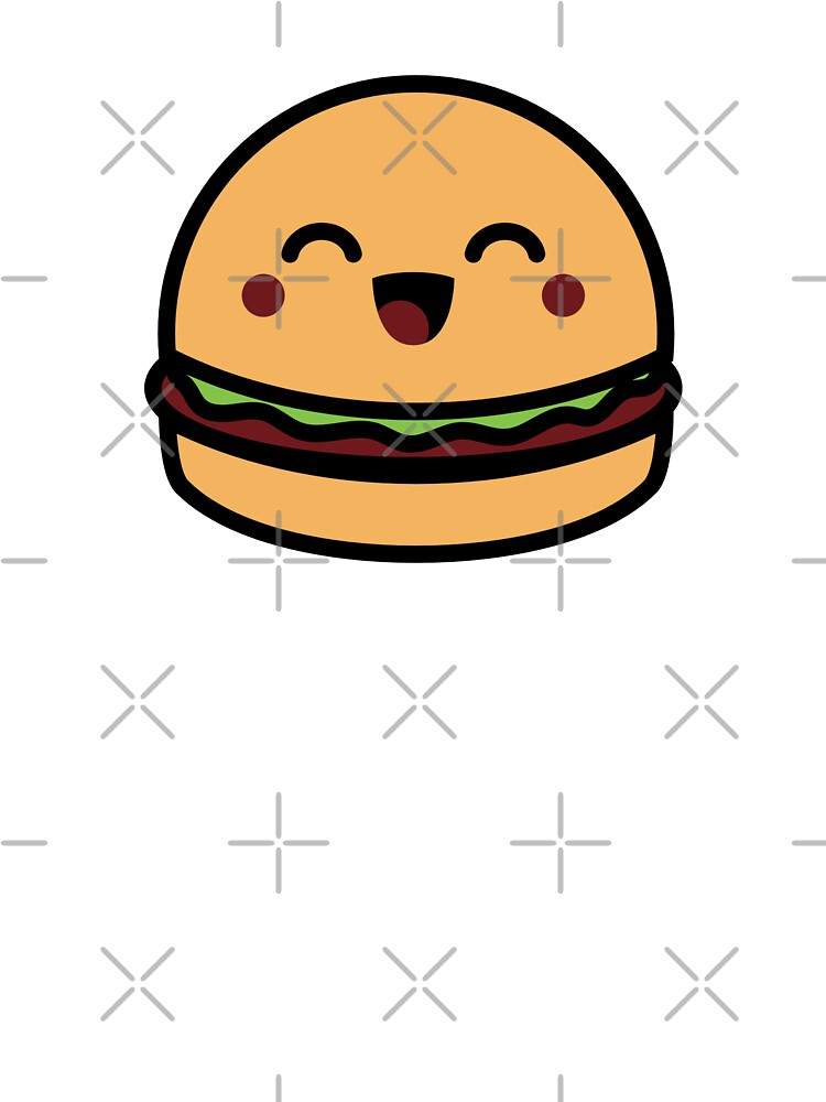 Cute Kawaii Yummy Hamburger by KawaiiStickers-