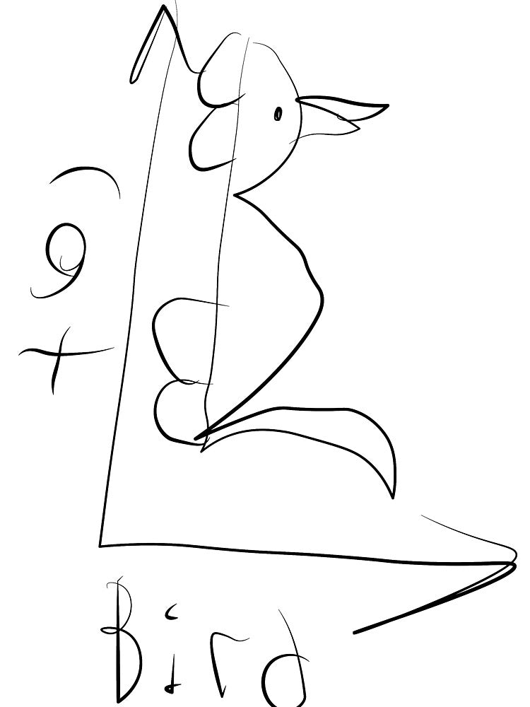 Cat Bird on the XY axis by vivgd