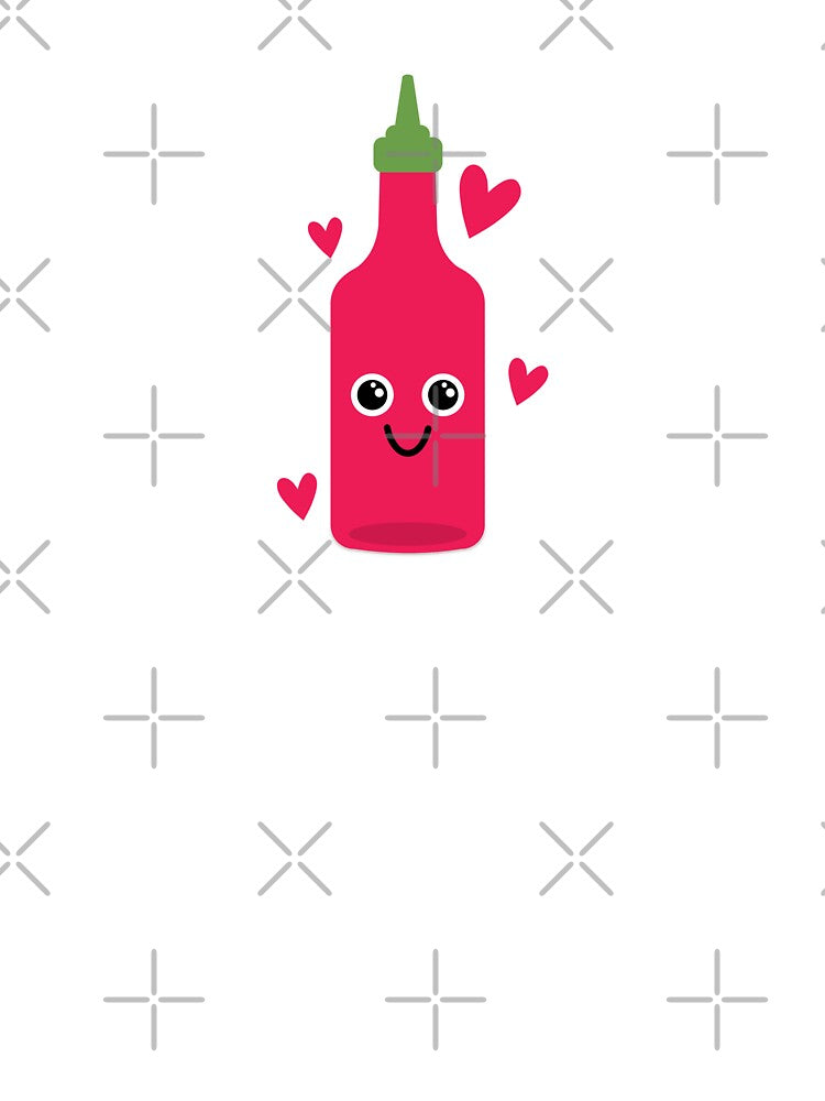 Cute Kawaii Happy Hot Sauce Bottle by KawaiiStickers-