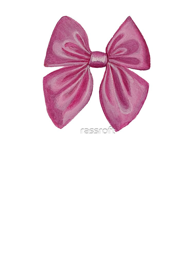 Pink Coquette Bow | Acrylic Painting by rassroft