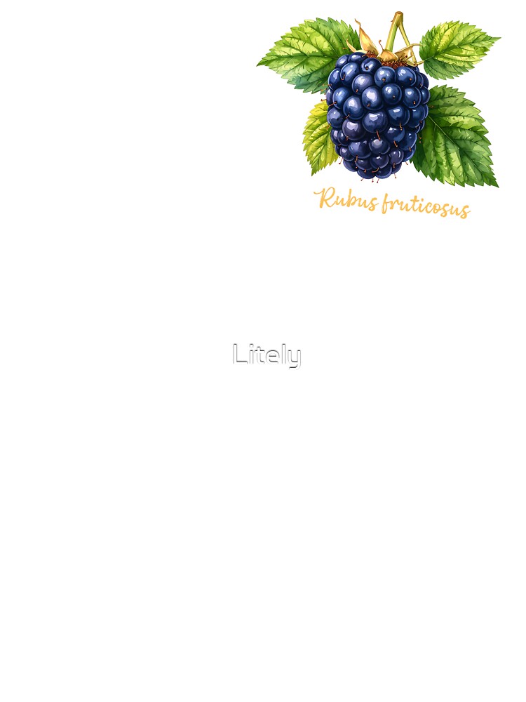 Rubus Fruticosus - Botanical Illustration by Litely