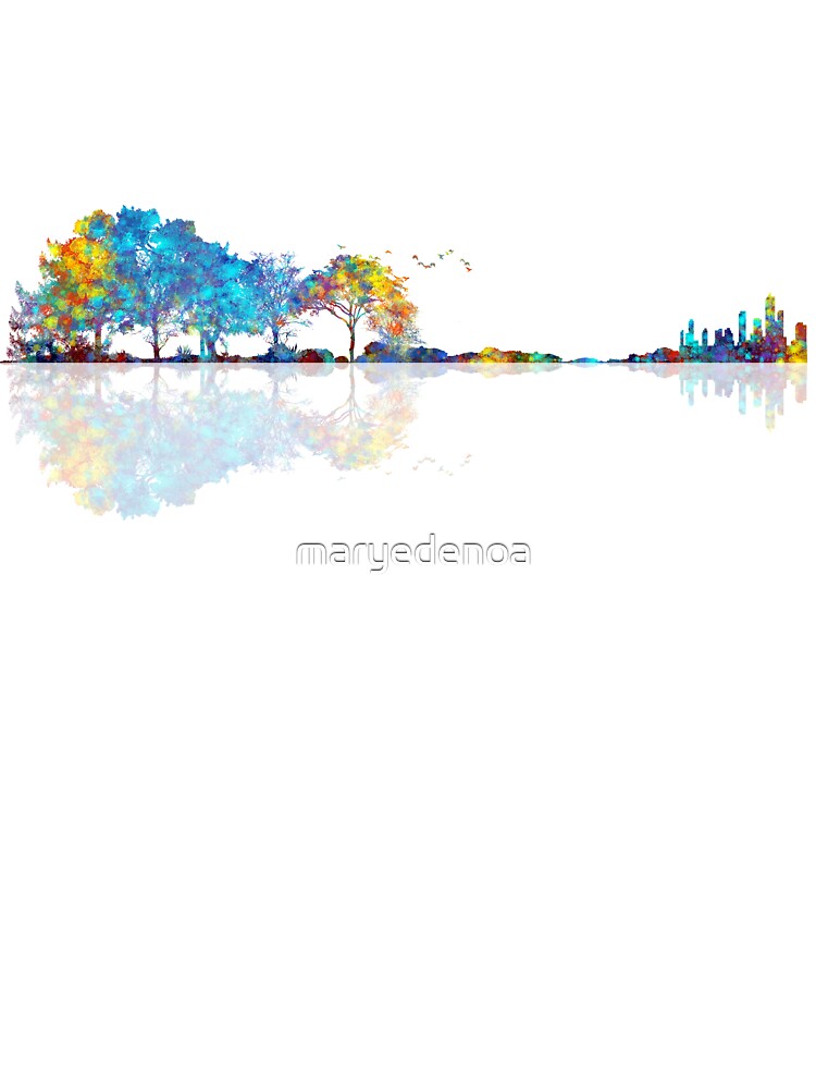 Nature Guitar - Colorful Watercolor by maryedenoa Unisex
