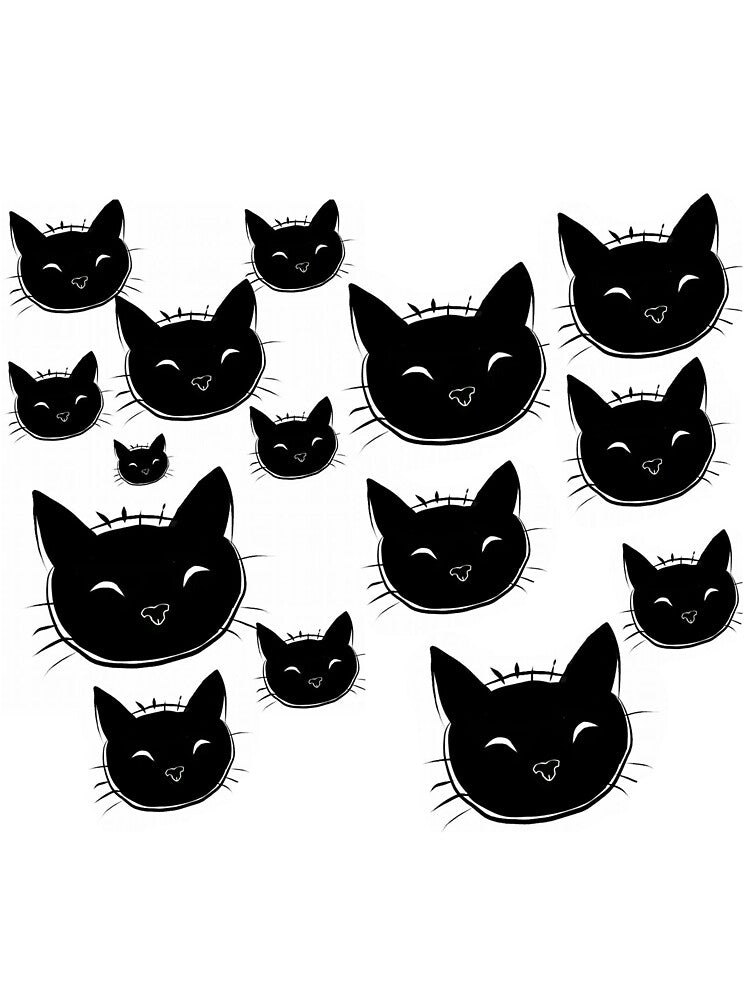 Happy Black Cats by MurielBagge24