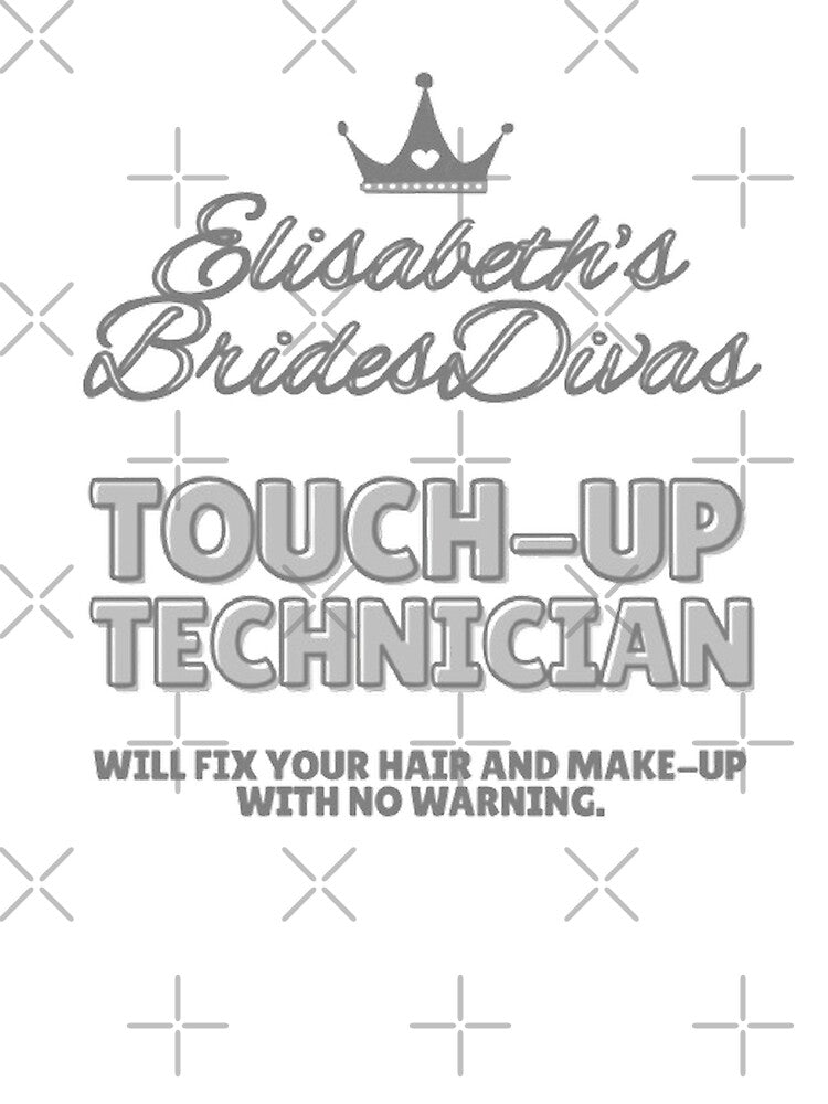 BridesDivas Series: "Touch-Up Technician" in Silver Sparkle by Inktypolis