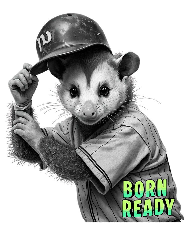 Born Ready Baseball Opossum meme by Grace-Cop
