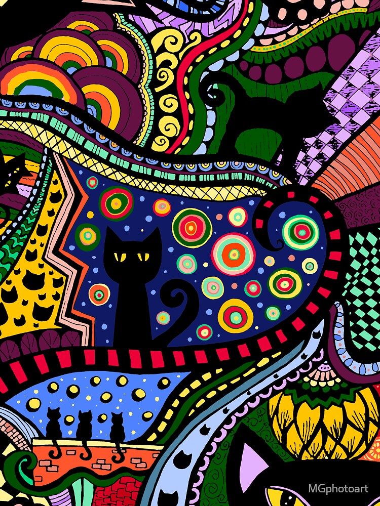 BLACK CAT IN THE CITY 2 by MGphotoart