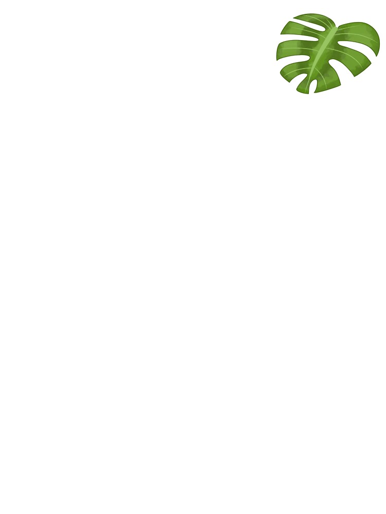 Monstera Leaf by hatandgoggles