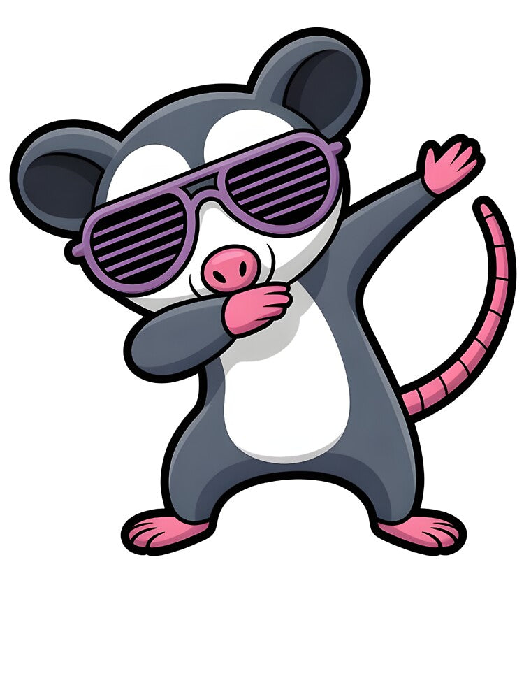 Dabbing Opossum – Funny Cartoon Animal by UrbanHowlz