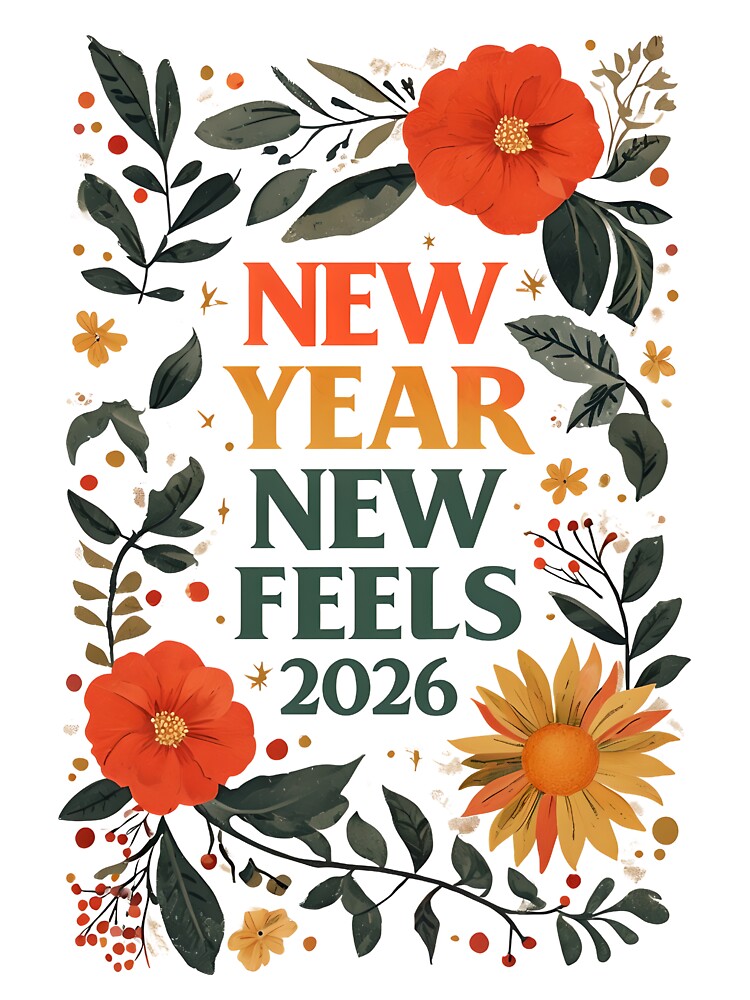 New Year, New Feels – Minimalist Emotional Quote by GoxyVision