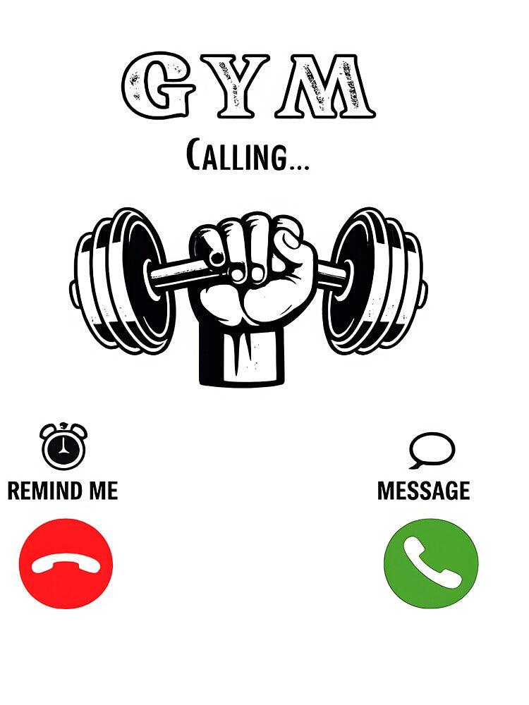 Gym is Calling – Fun Fitness Workout Design | Gym Motivation Shirt by Mavriboy