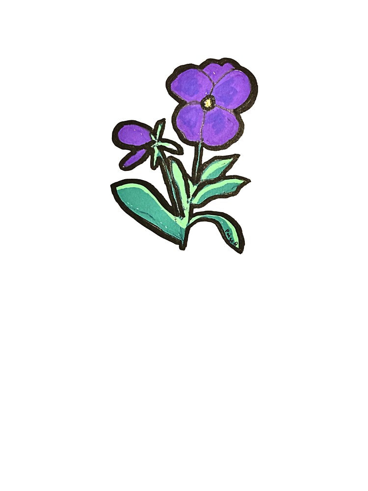 African Violet by PebblesAndPaint