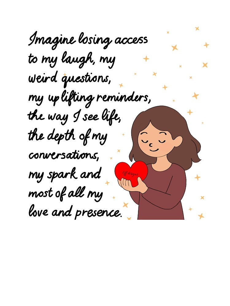 Access to My Presence – Self Worth Quote Design by effdesigns