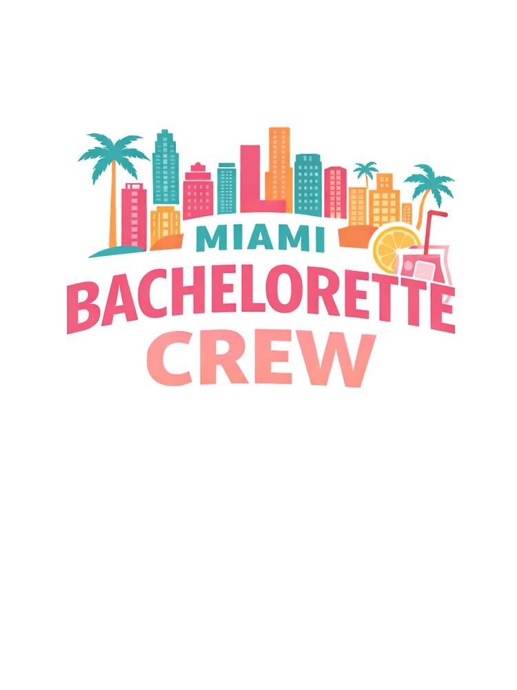 Miami Bachelorette Crew – Retro Tropical Party by EastEndTownie