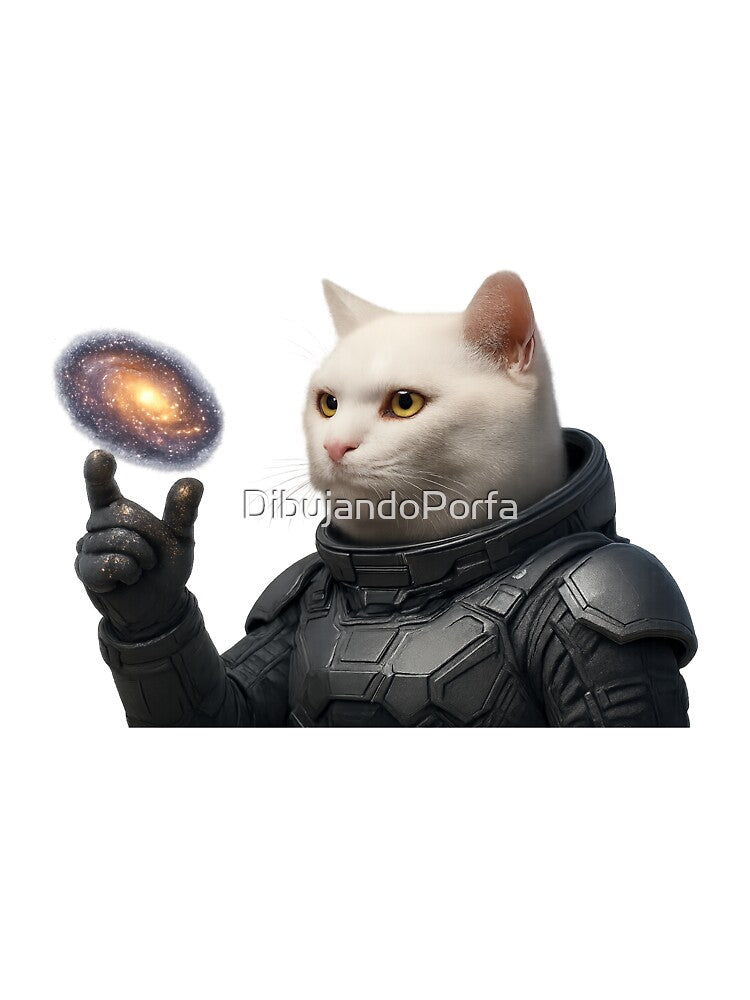 Feline Astronaut Explorer | Cosmic Galaxy Art by DibujandoPorfa