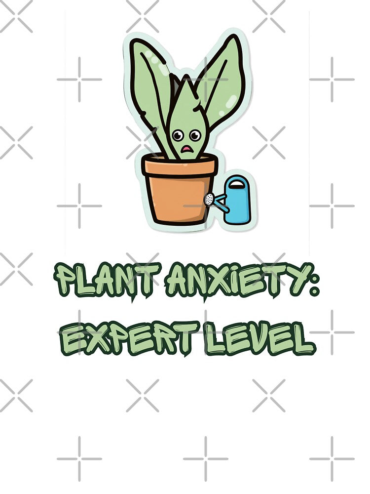 Plant Anxiety Expert Level Funny Plant Lover Design by FashionDollQtr