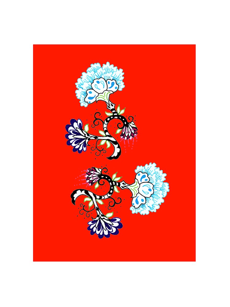 Floral Design Motif by Sharon Schwalbe