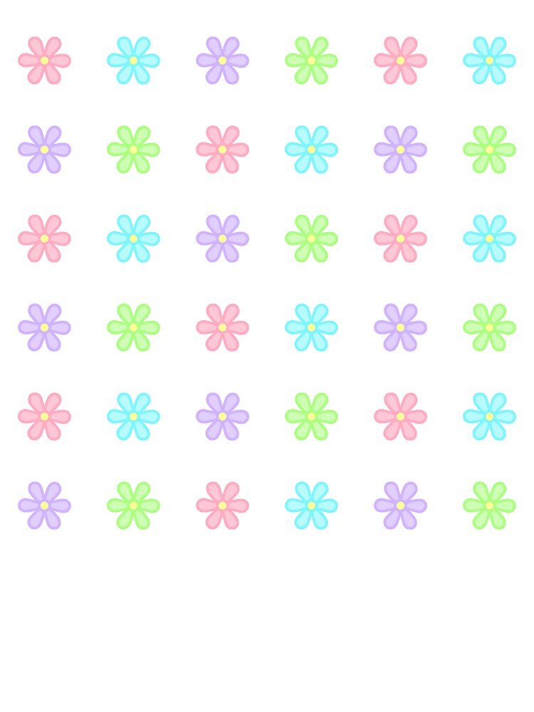 Variety Pastel Flower Sticker Pack/Sheet by SlimyFish