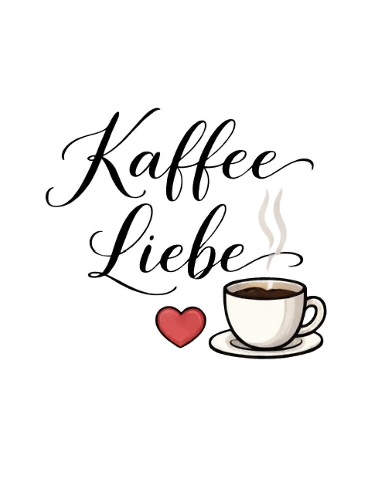 Kaffee Liebe Coffee Lover German Design by Madewithlove98