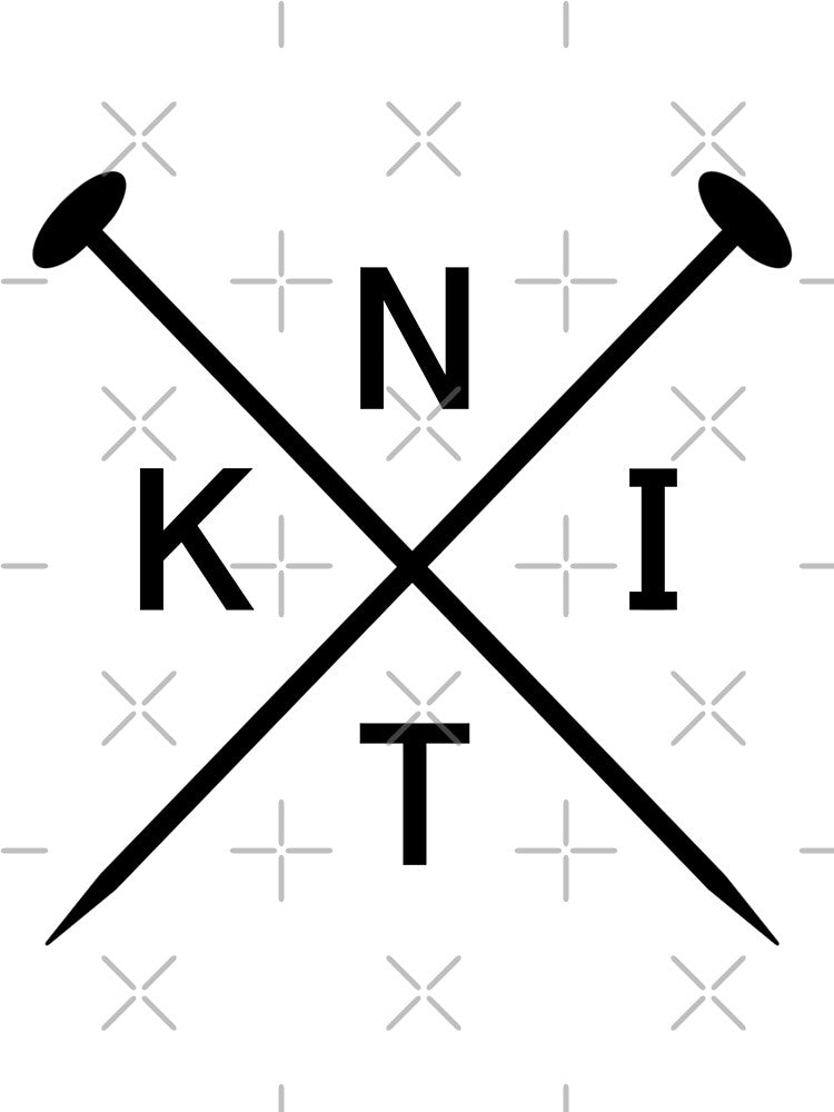 Knit cross arrows by BonnyJeanArt