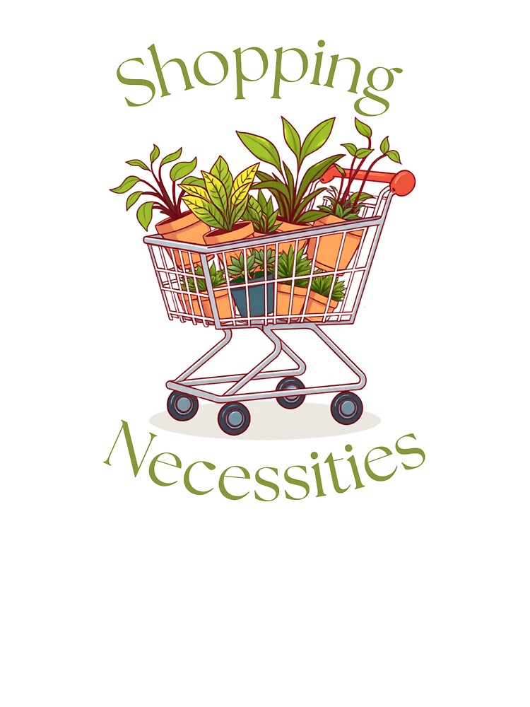 'Shopping Necessities' plant shopping cart by LivsPlantHouse