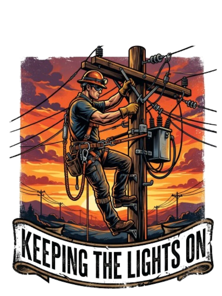 Storm Chaser Lineman by PixelStyle Studio
