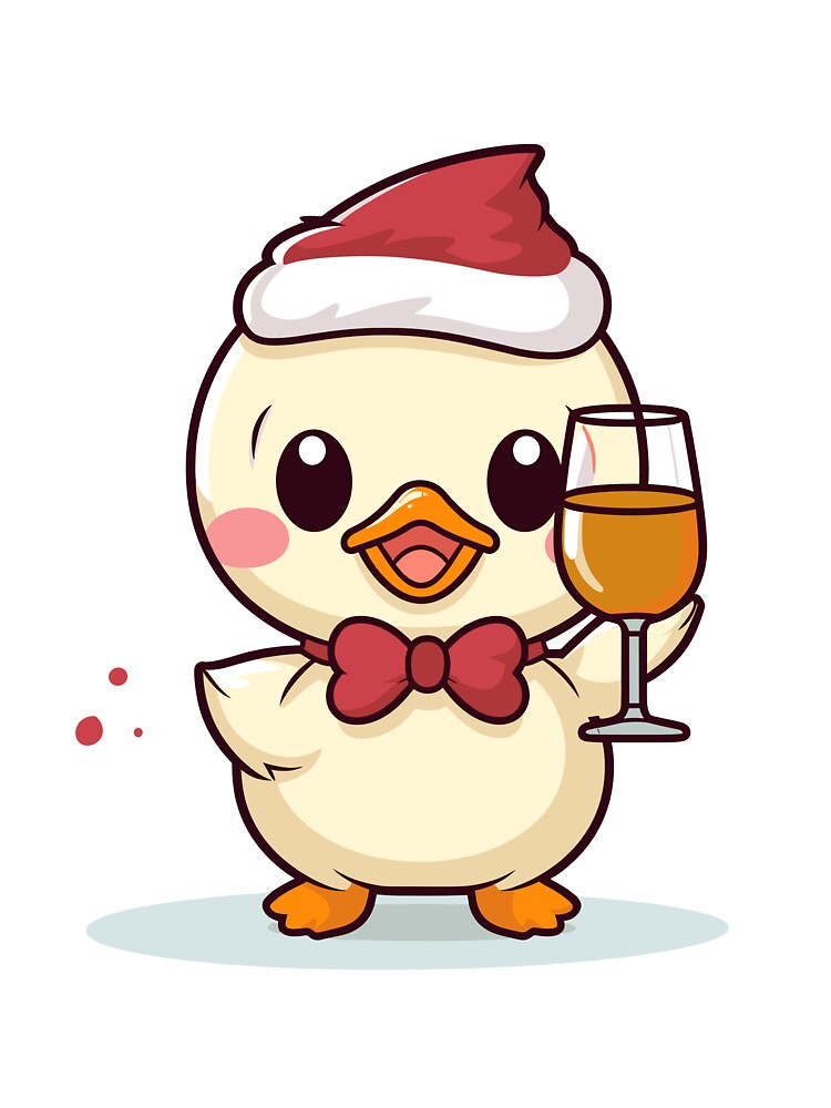 Cute christmas duck by kuzzaco