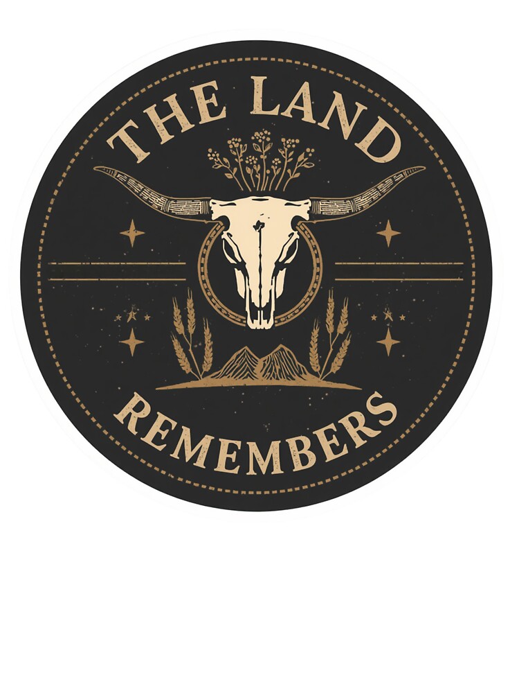 The Land Remembers, Western Ranch Life Gift by DustGoldStudio