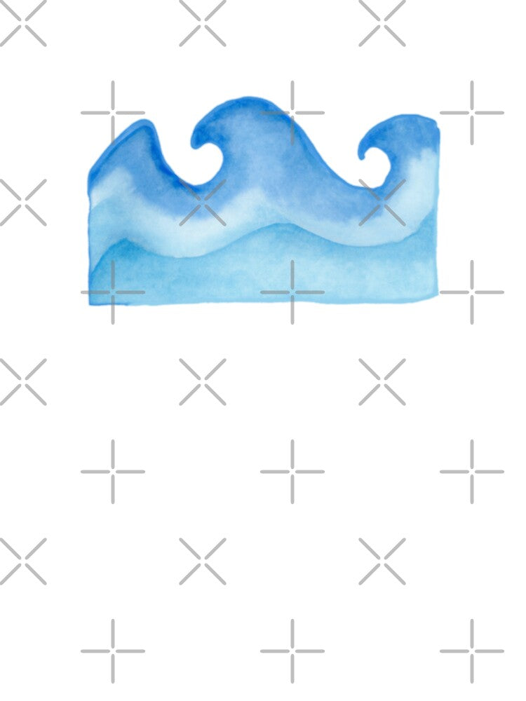 Watercolor Ocean Wave by wonderxwander