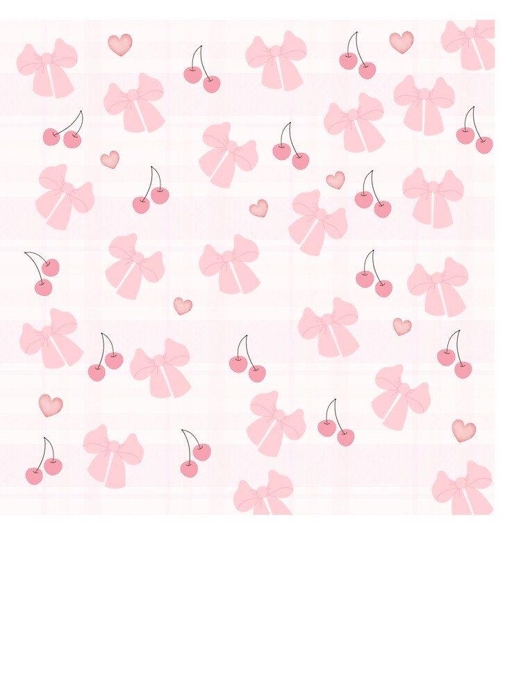 Pink ribbon and cherry aesthetics by Reybaey
