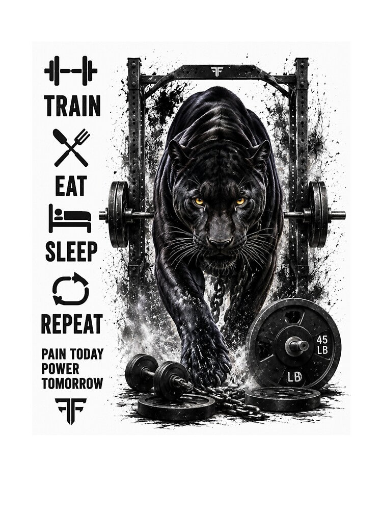 Gym Wear Clothes  T-shirt Panther Training by hoTThirts