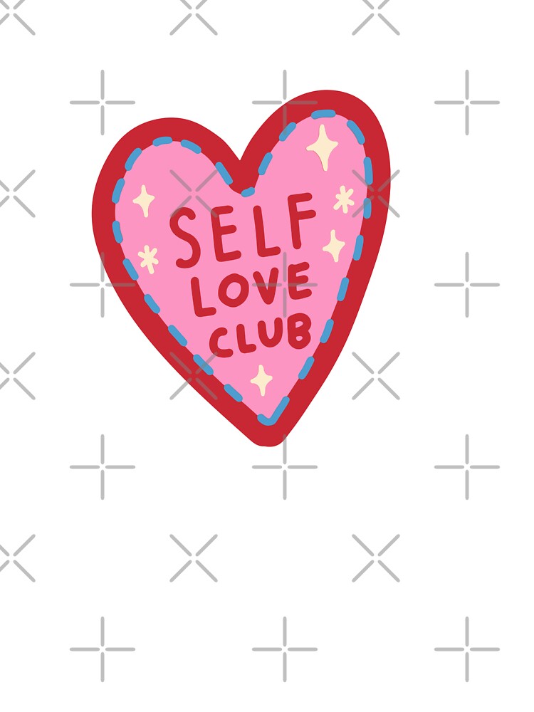Self love club sticker by DesignPMG