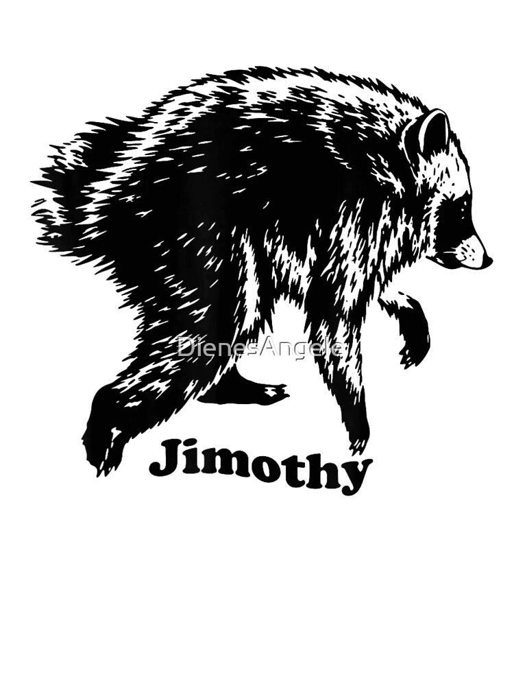 Vintage Jimothy Walking Raccoon Realistic Woodland Wildlife Nature Lover Design by DienesAngele
