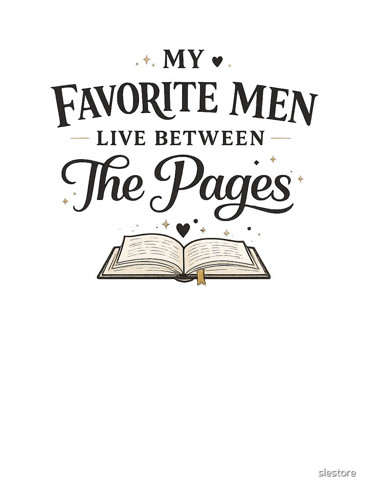 My Favorite Men Live Between Pages Funny Book Lover by slestore