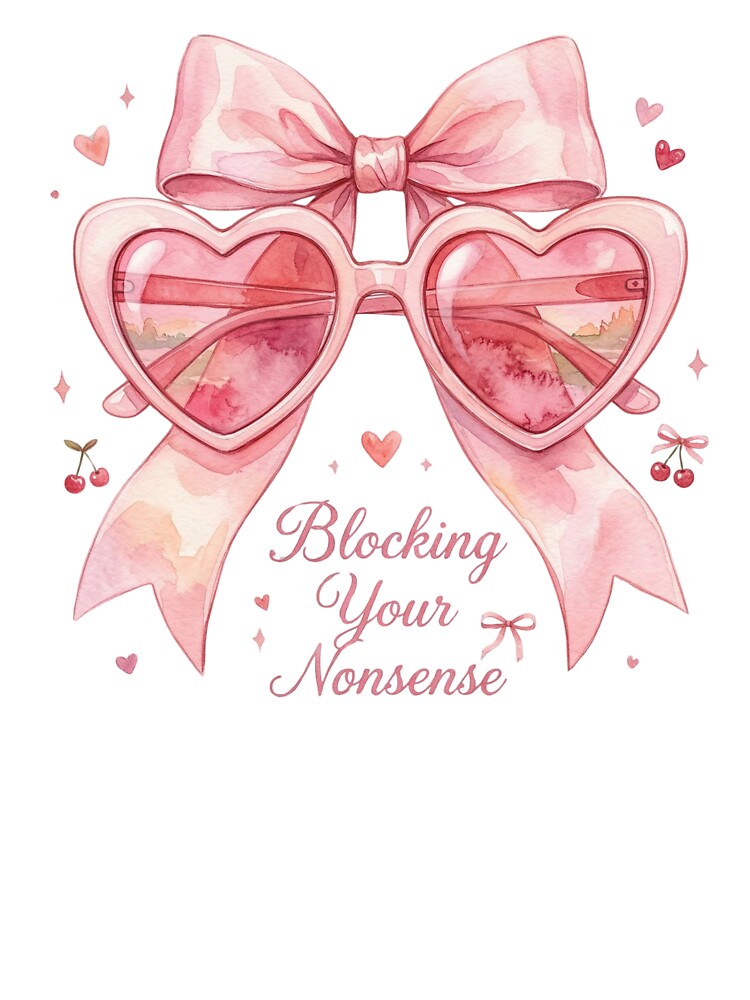 locking Your Nonsense – Coquette Heart Sunglasses Aesthetic by aiqdelicia