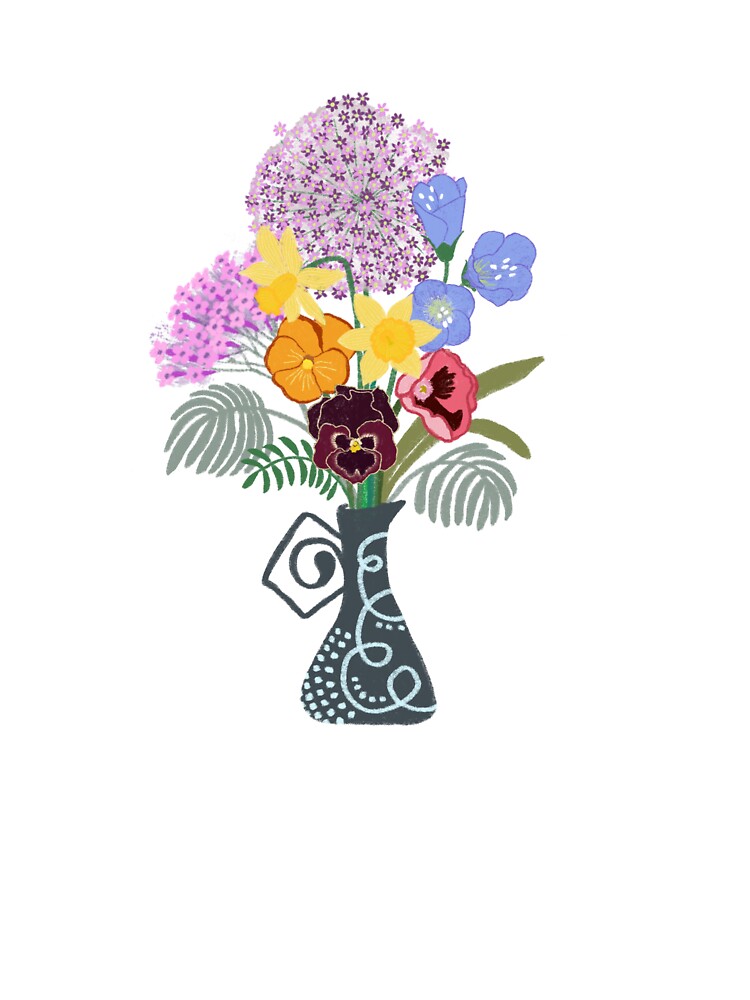 Vase of florals 1 by Moonlace