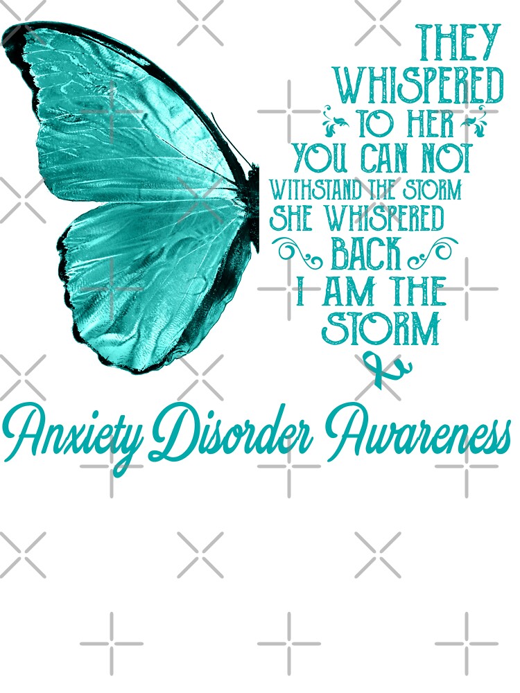 Butterfly I Am The Storm Anxiety Disorder Awareness by whlrcheryl