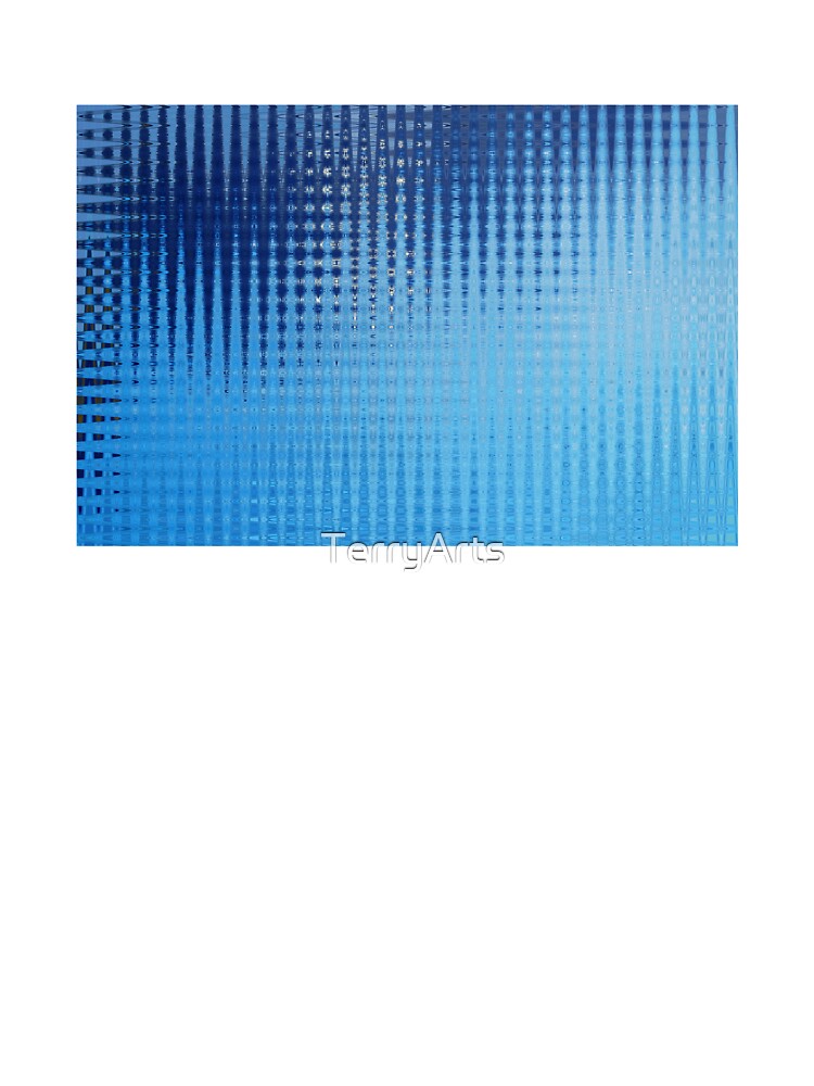 Coastal Abstract Ocean Lines in Blue Shades Water Aesthetic Reflection 4 of 4 by Beachy