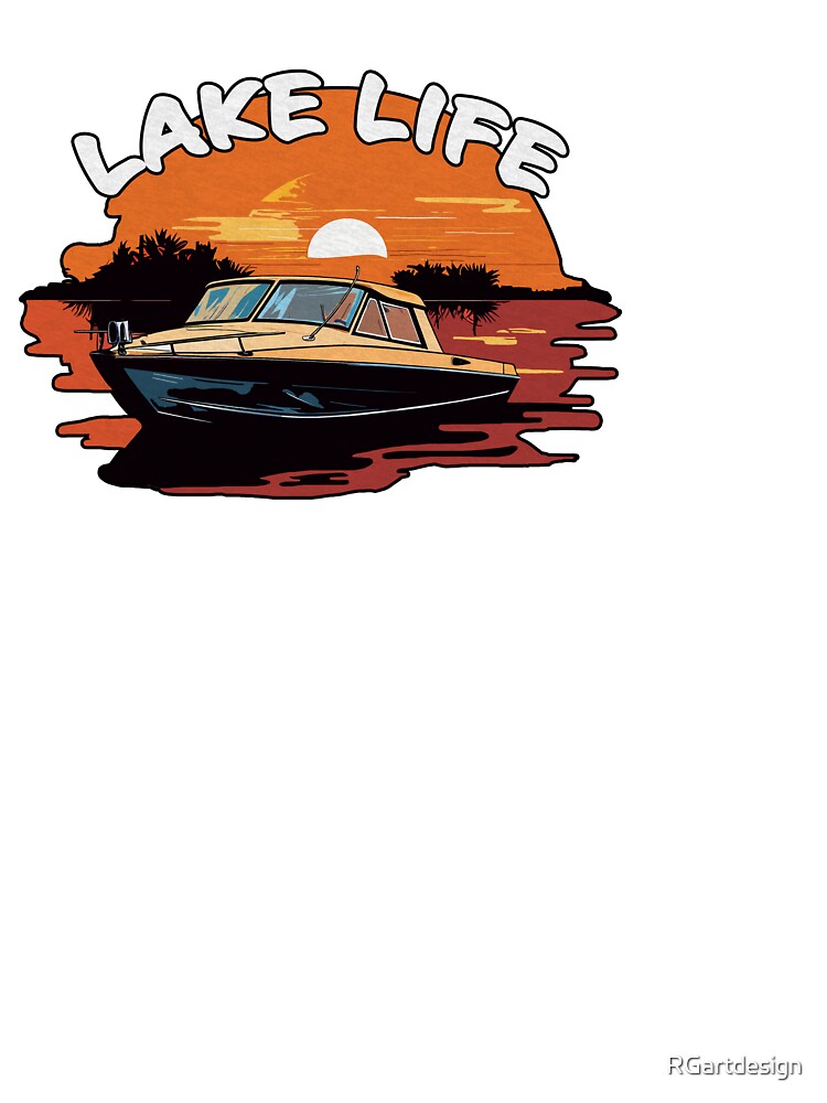 Pontoon Boat Retro Party Barge by RGartdesign