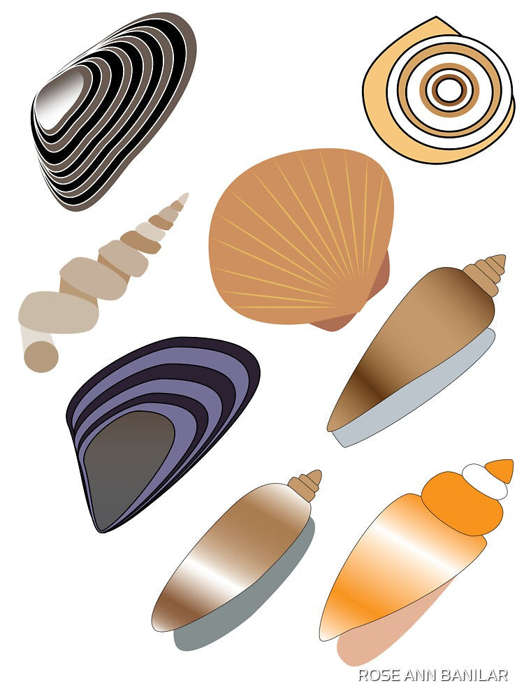 Seashells by ROSE ANN BANILAR Unisex