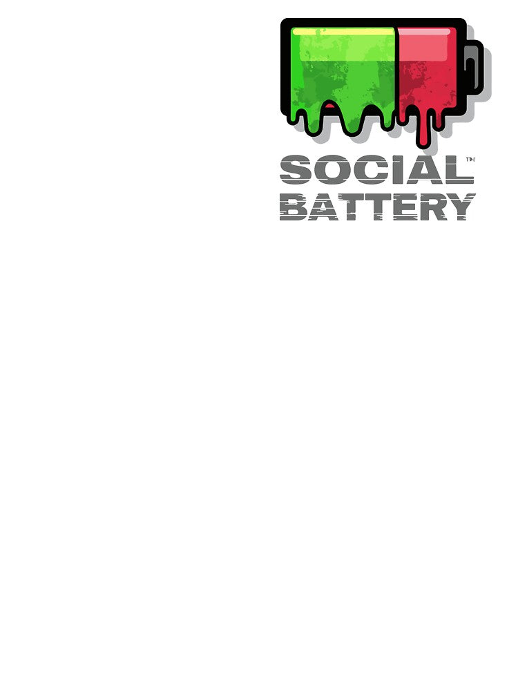 Melting Social Battery - Low Energy Introvert Art by Heidelberg89