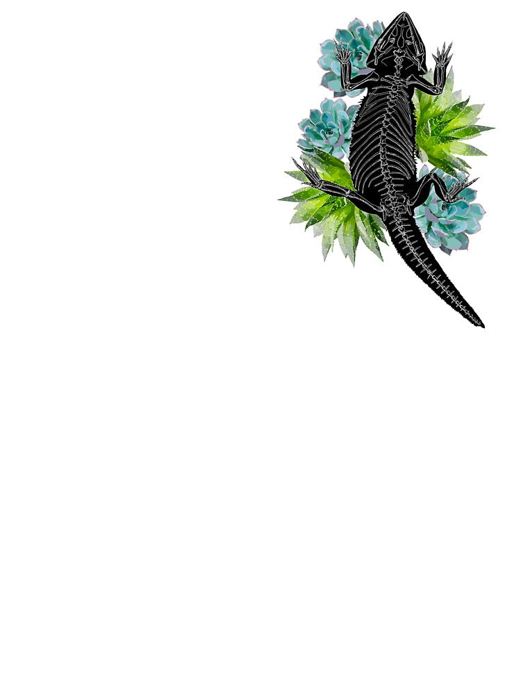 Bearded Dragon Floral Anatomy by Dr. Leigh Designs