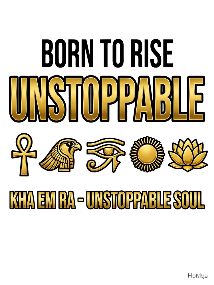 BORN TO RISE UNSTOPPABLE PNG | BORN TO RISE UNSTOPPABLE PNG | Boss Babe Dark Feminine Egyptian Shirt | Main Character Ankh Gold Ankh Pharaonic Power Motivational Shirt Design by HoMya