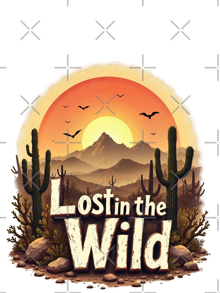 Lost in the Wild Vintage Desert Art by ArtVibesX