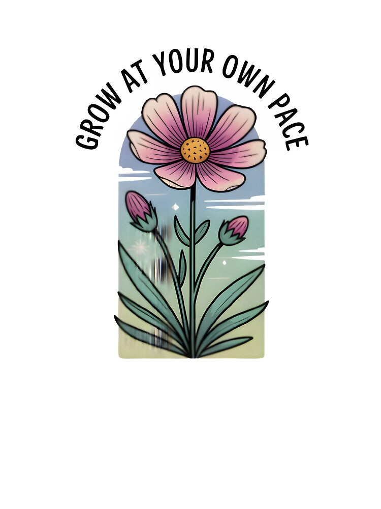 Wildflower Illustration Grow At Your Own Pace by homeaven