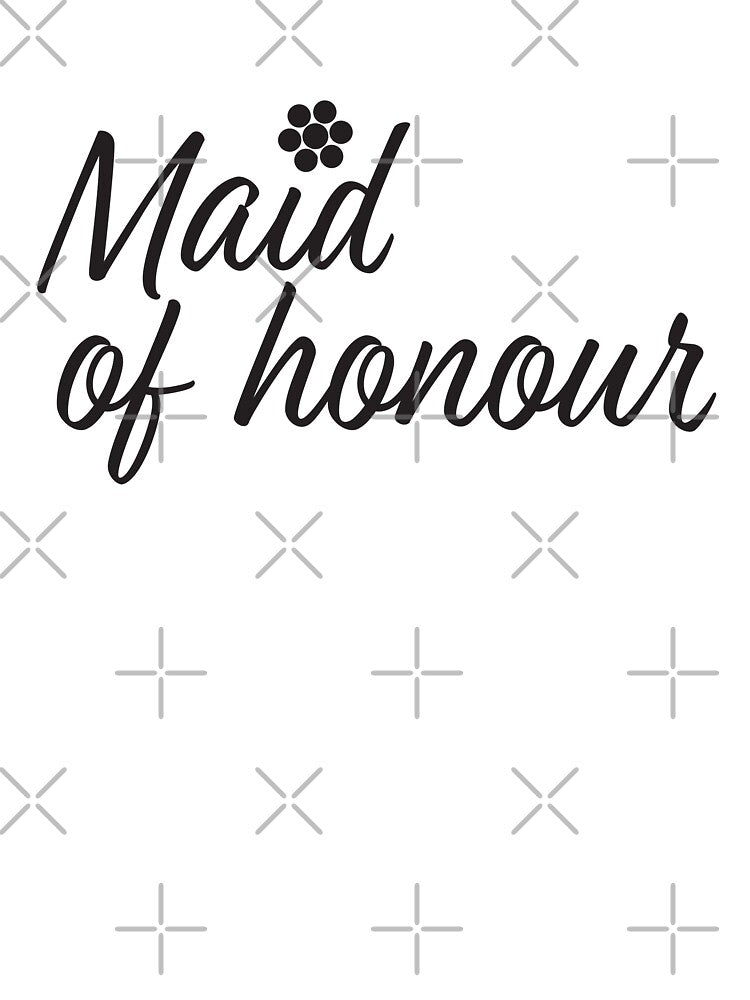 Maid of honour text and Flowers by sigdesign