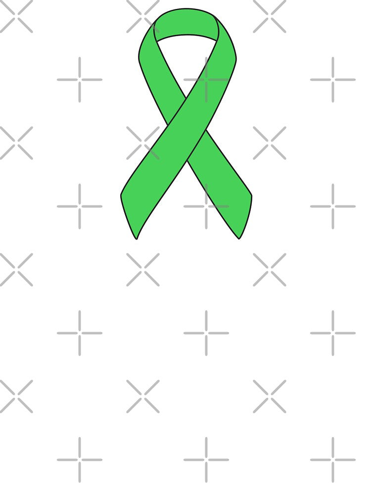 Green Mental Health Awareness Ribbon Vector by THP Creative
