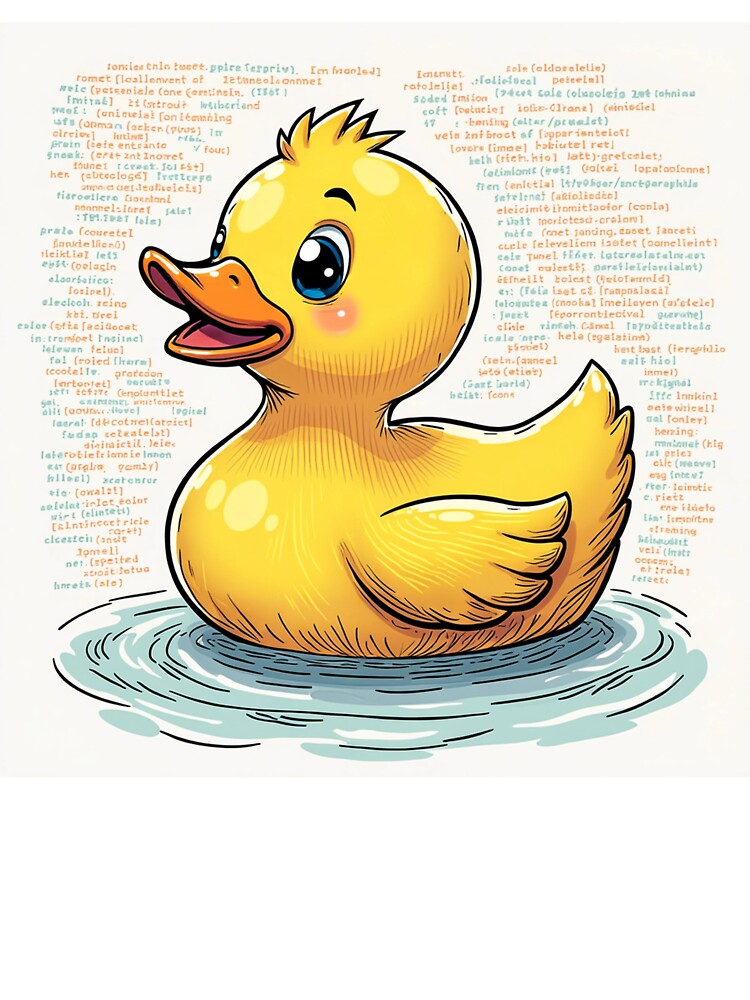 Rubber Duck Debug Doodle by Dev Life Designs