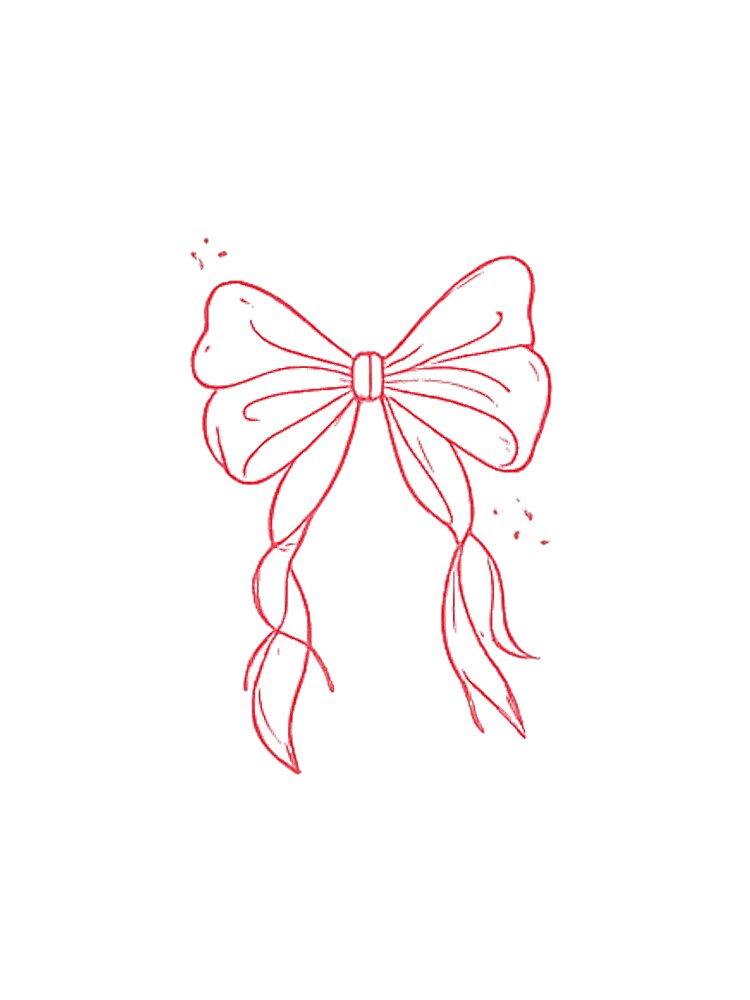 Cute Pink Bow – Minimalist Coquette Aesthetic Design by Aura.Creative