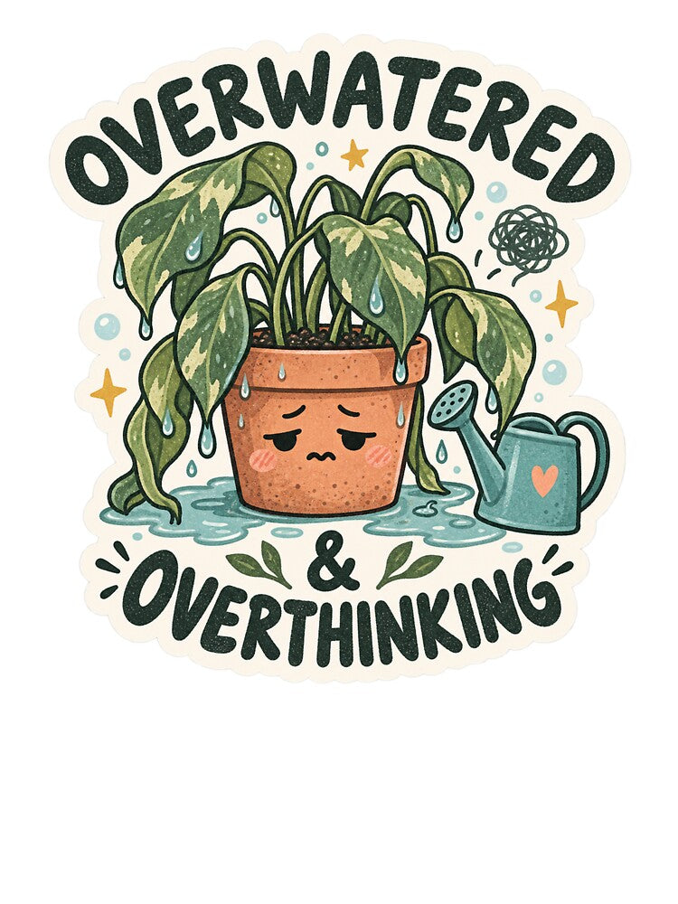 Overwatered and Overthinking Plant by sublidesign